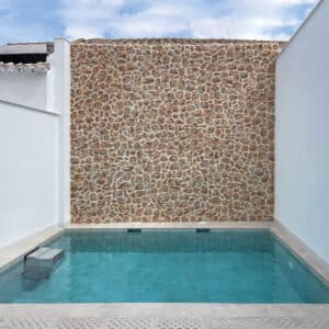 Revestimiento Imitación Piedra para Paredes Timafaya Castaño