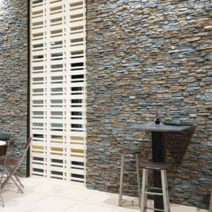 Revestimiento para Pared Interior de Hormigón Imitación Piedra Santander Marengo