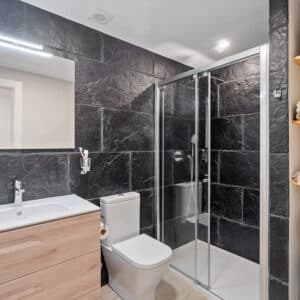 Revestimiento de pared de Baño Imitación piedra Pizarra Tizón