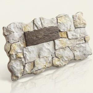 Azulejo cerámico efecto piedra masía marfil. Ideal como revestimiento pared exterior.