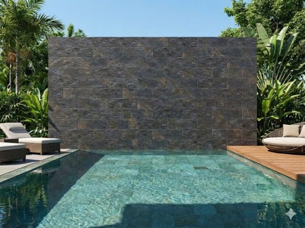 Revestimiento Pafos Grafito 15 x 45 cm