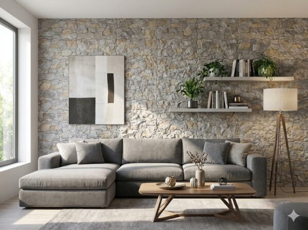 Revestimiento Andorra Gris 26,3 x 47,5 cm