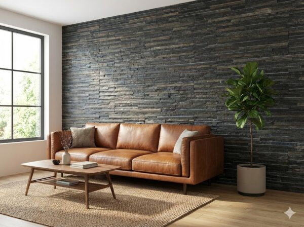 Revestimiento Kopa Grafito 10 x 50 cm