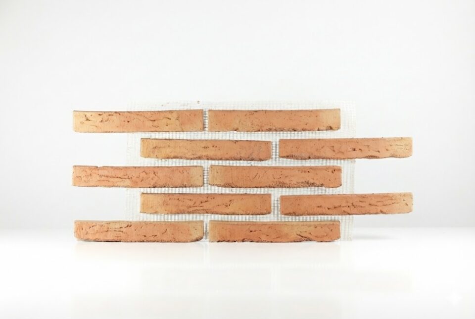 Revestimiento ladrillo Manual enmallado Destonificado 23 x 3,7 x 1,5 cm